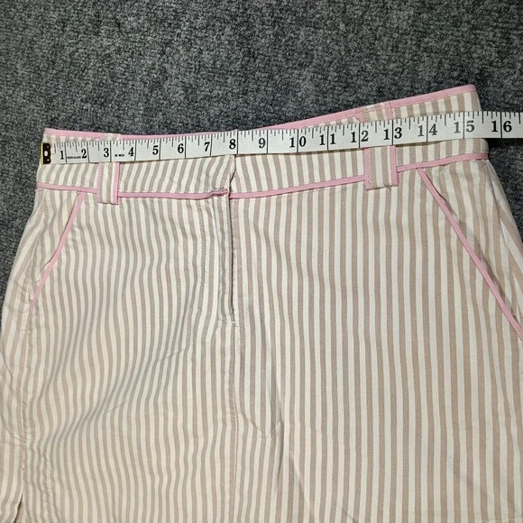 GGblue Skort Size 4 Beige White Stripe Golf Tennis Pickleball Athletic - Picture 5 of 9